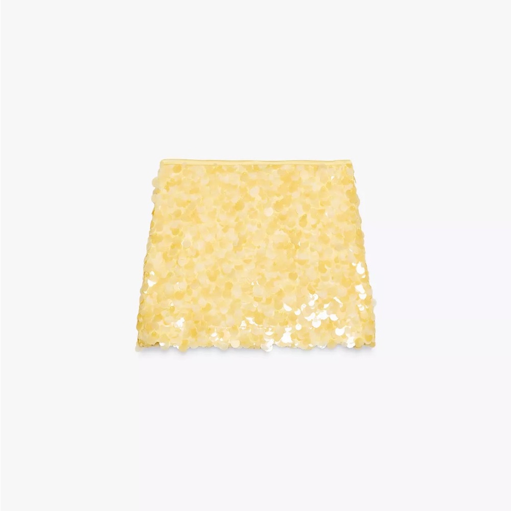 Zara Yellow Mini Skirt